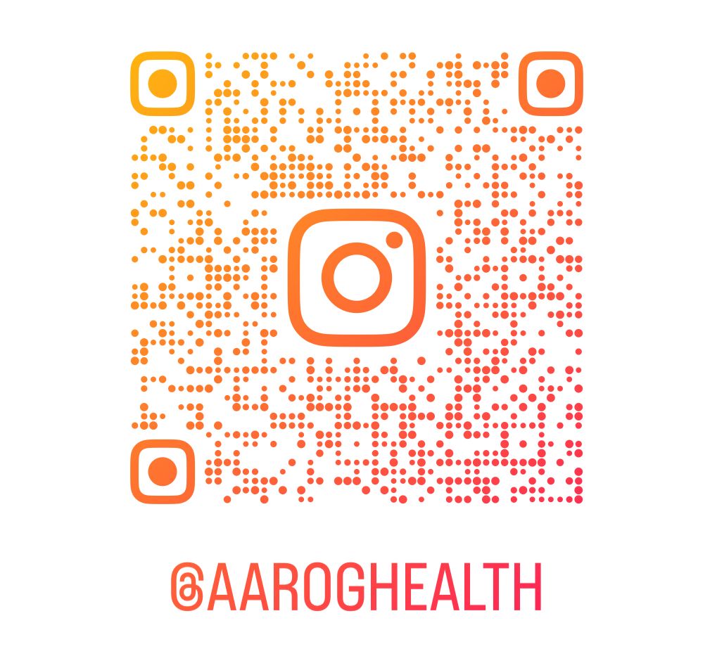 Scan to follow @aaroghealth